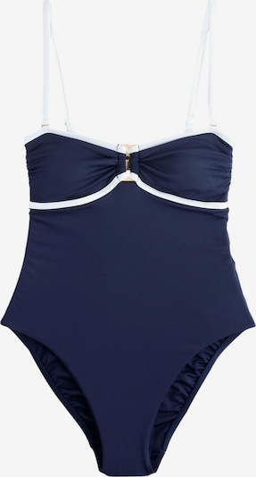 Mint Velvet Badeanzug in navy / weiß, Produktansicht