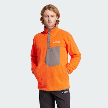 ADIDAS TERREX Athletic Sweater in Orange: front