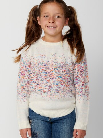 Pull-over KOROSHI en blanc : devant