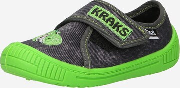 BECK Huisschoenen 'Kraks' in Groen: voorkant