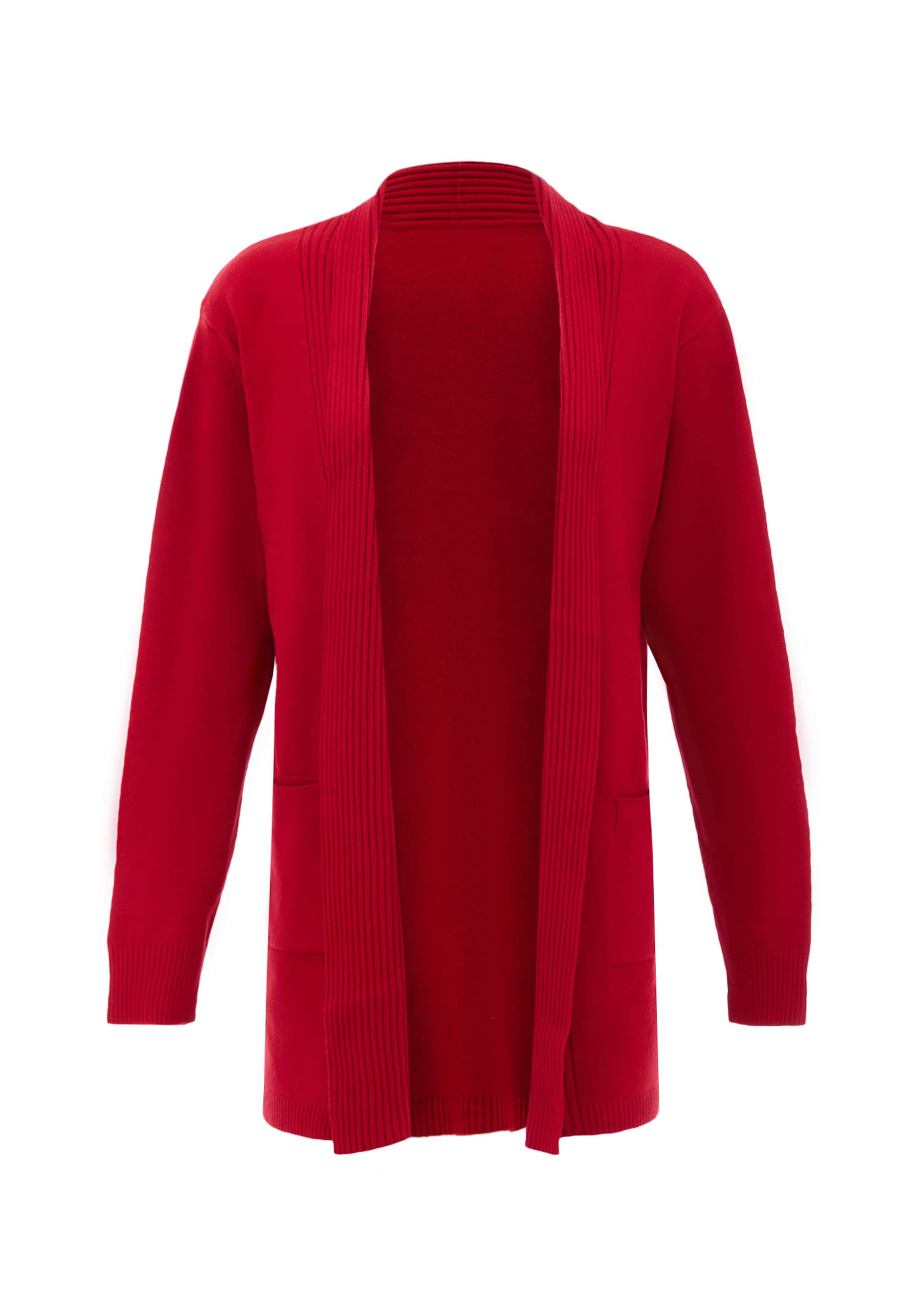 aleva - Casaco de malha em vermelho: frente