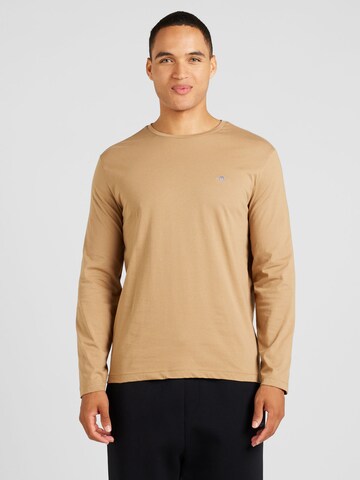 GANT Shirt in Beige: voorkant