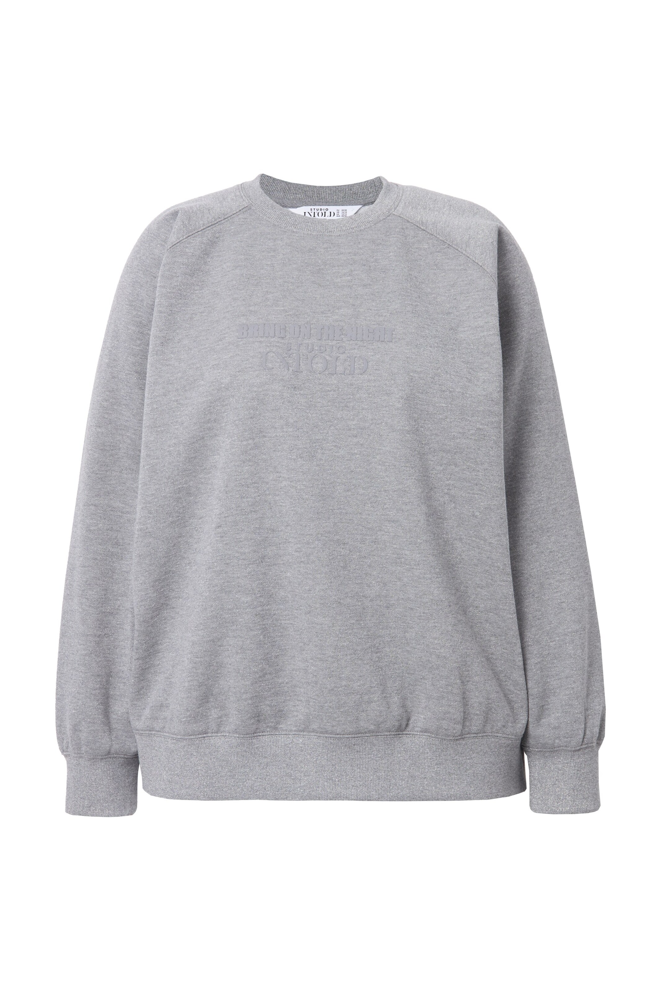 Studio Untold Sweatshirt in Grijs: voorkant