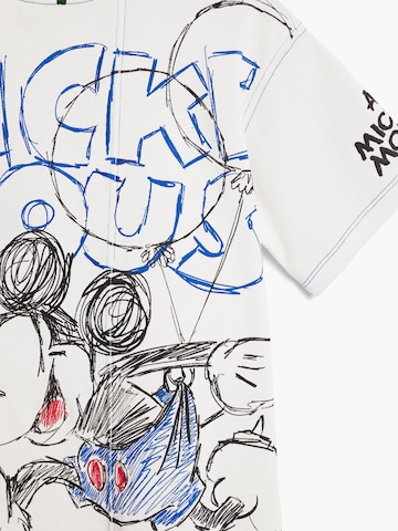 Desigual - Camiseta 'Mickey Mouse™ Running' en blanco