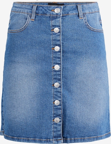 Pieces Tall Rok 'Peggy' in Blauw: voorkant