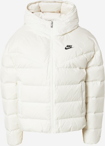 Nike Sportswear Winterjas in Wit: voorkant