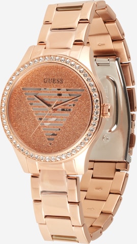 Montre à affichage analogique 'Lady Idol' GUESS en or : devant