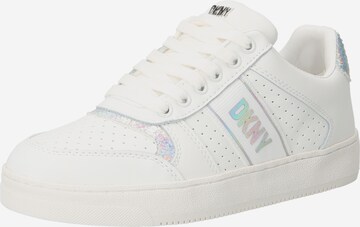 Sneaker low de la DKNY pe alb: față