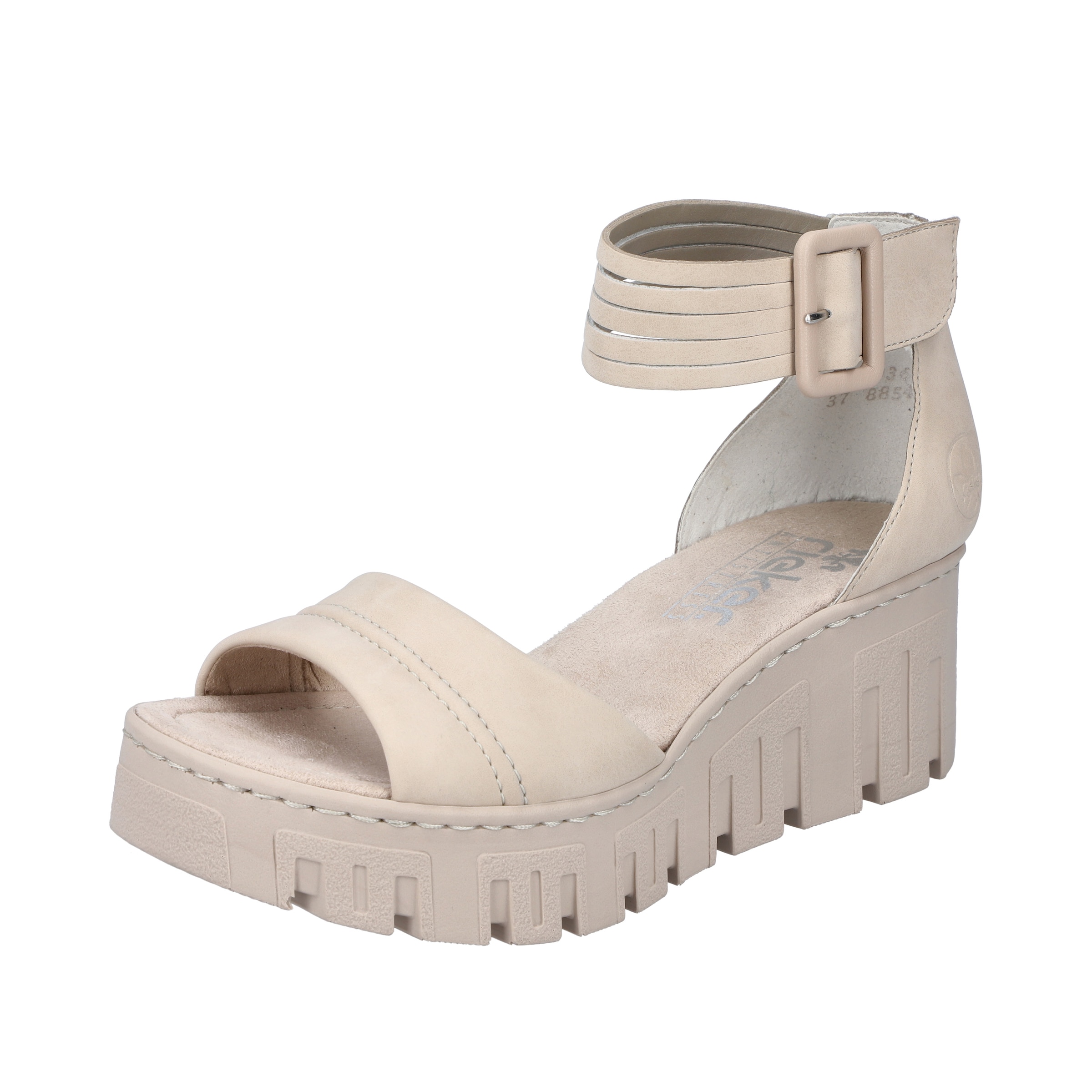 Sandales Rieker en beige : devant