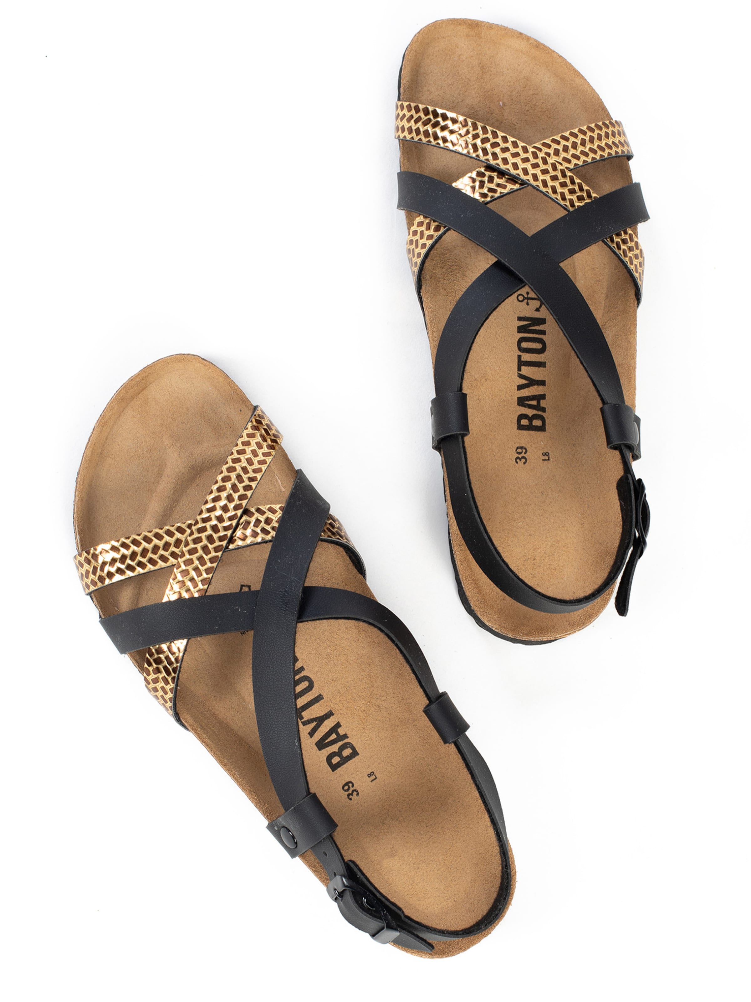 Bayton Riemensandale 'Kari' in Schwarz