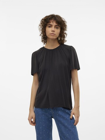 VERO MODA Shirt 'JUNE' in Zwart: voorkant