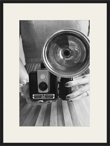 Liv Corday Bild  'Vintage Photocamera' in Schwarz: predná strana