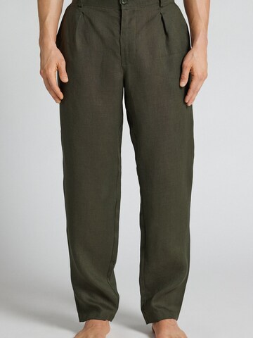 IUMAN Intimissimi Uomo Regular Pleat-Front Pants in Green