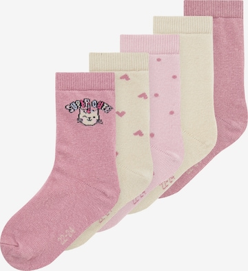 NAME IT Socks 'NMFVINNI' in Beige: front