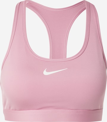 NIKESportski grudnjak 'SWOOSH' - roza boja: prednji dio
