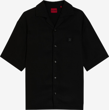 HUGO Comfort Fit Hemd 'Espino' in Schwarz: Vorderseite