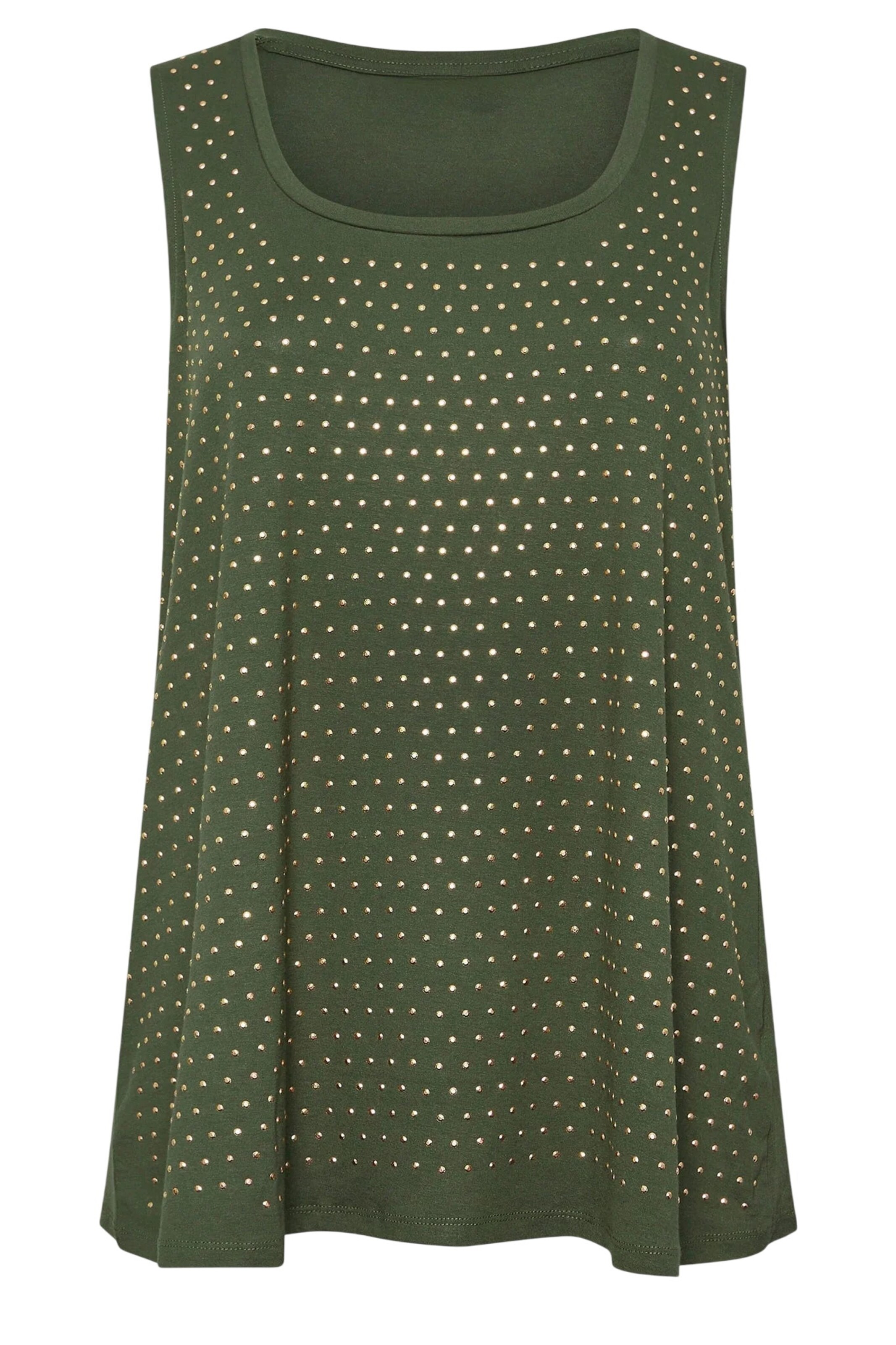 Shape Of You Bluse in Grün: Vorderseite