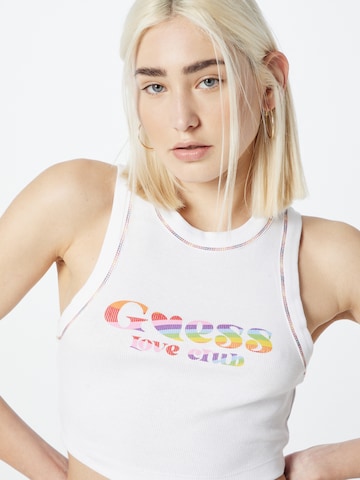 GUESS Top w kolorze biały