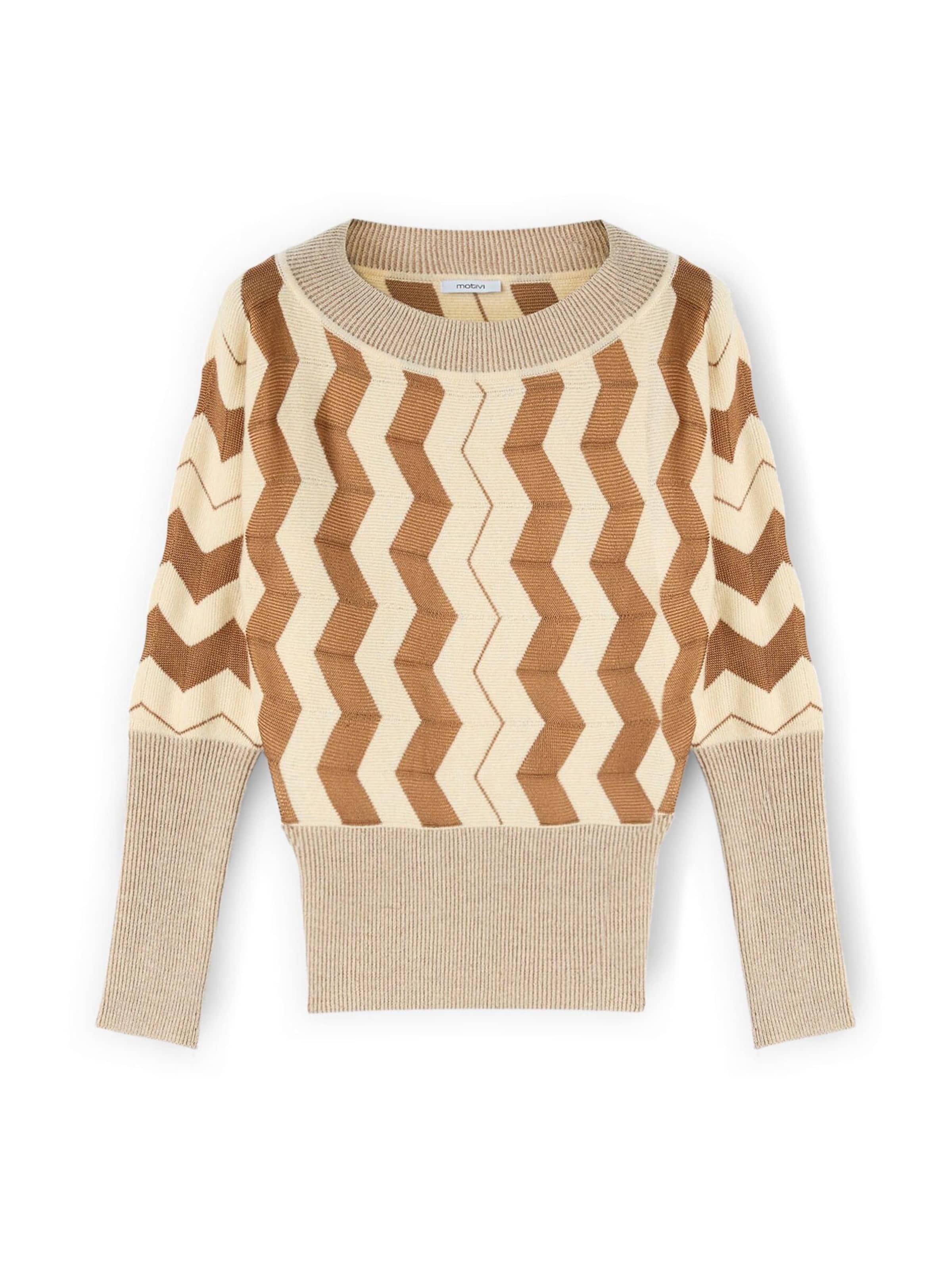 MOTIVI Pullover‌‌ in Beige: Vorderseite