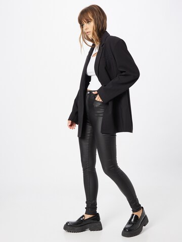 juoda VERO MODA Siauras Kelnės 'Sandra'