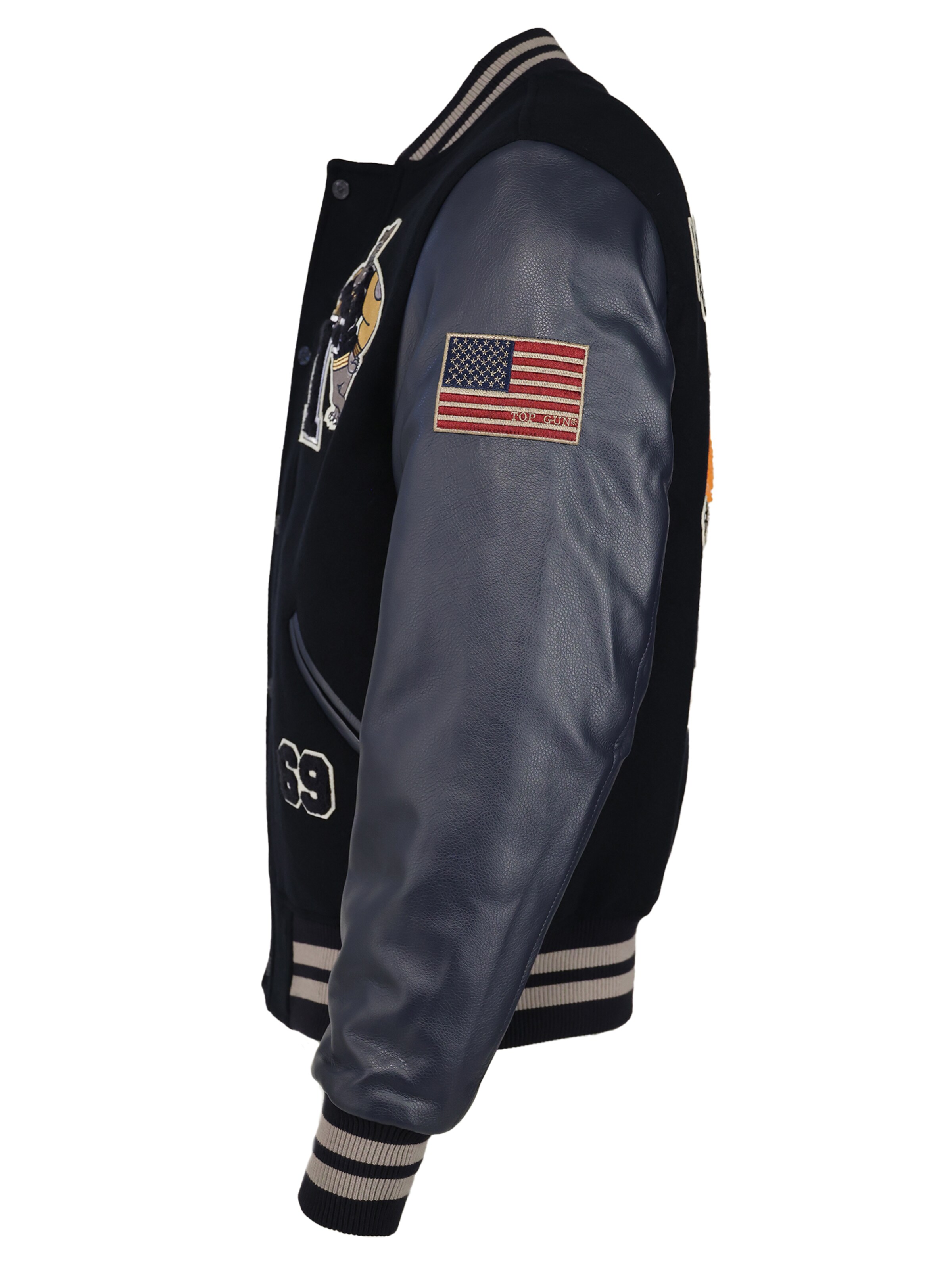 TOP GUN Tussenjas in Zwart