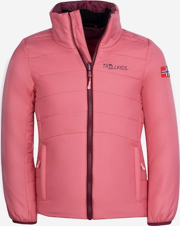 TROLLKIDS Outdoor jacket 'SKAVANGEN' in Pink: front