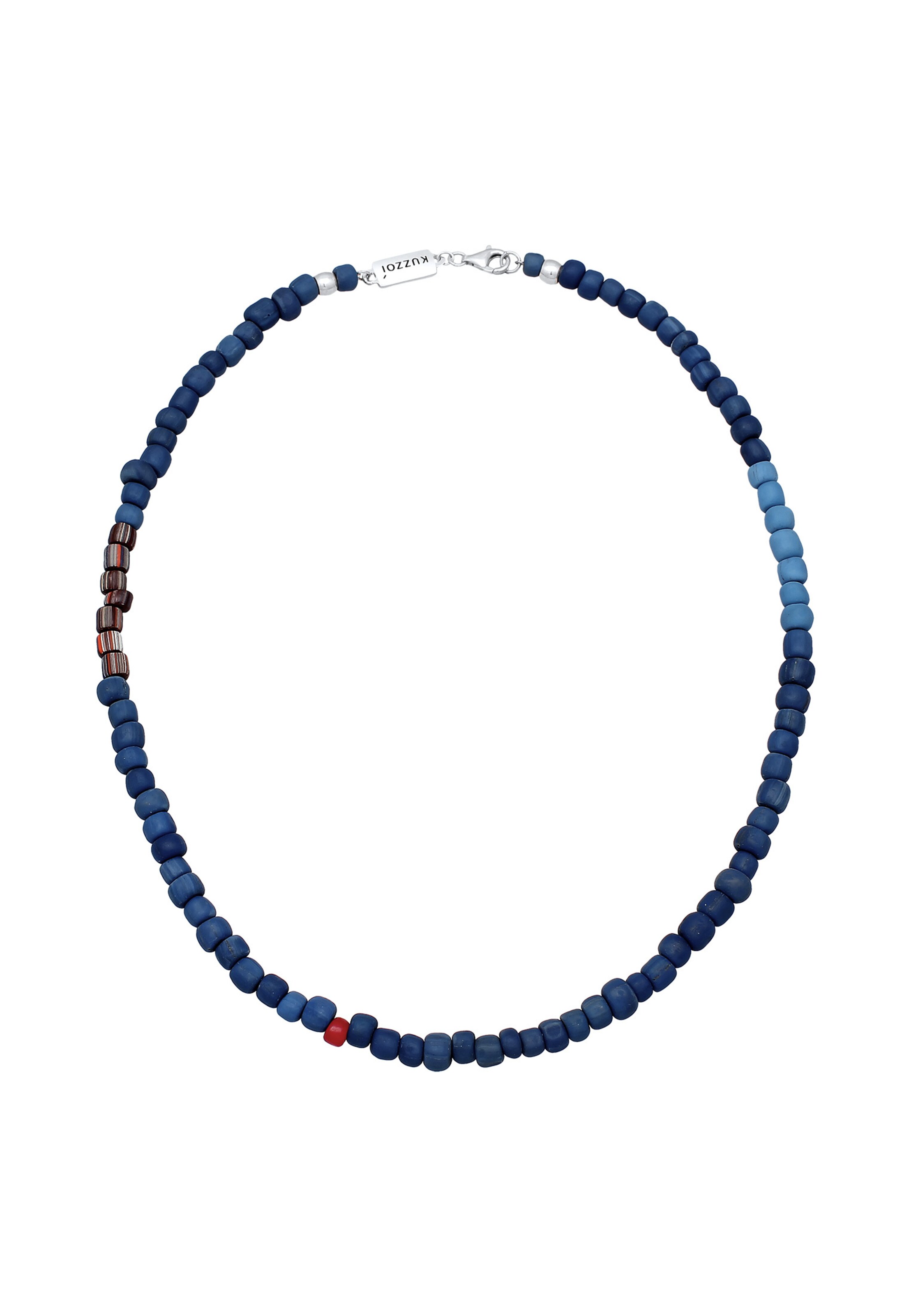 KUZZOI Kette 'Boho' in Blau: Vorderseite