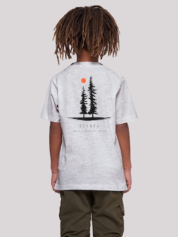 T-Shirt 'Escape Discover the World Pinetree' F4NT4STIC en gris