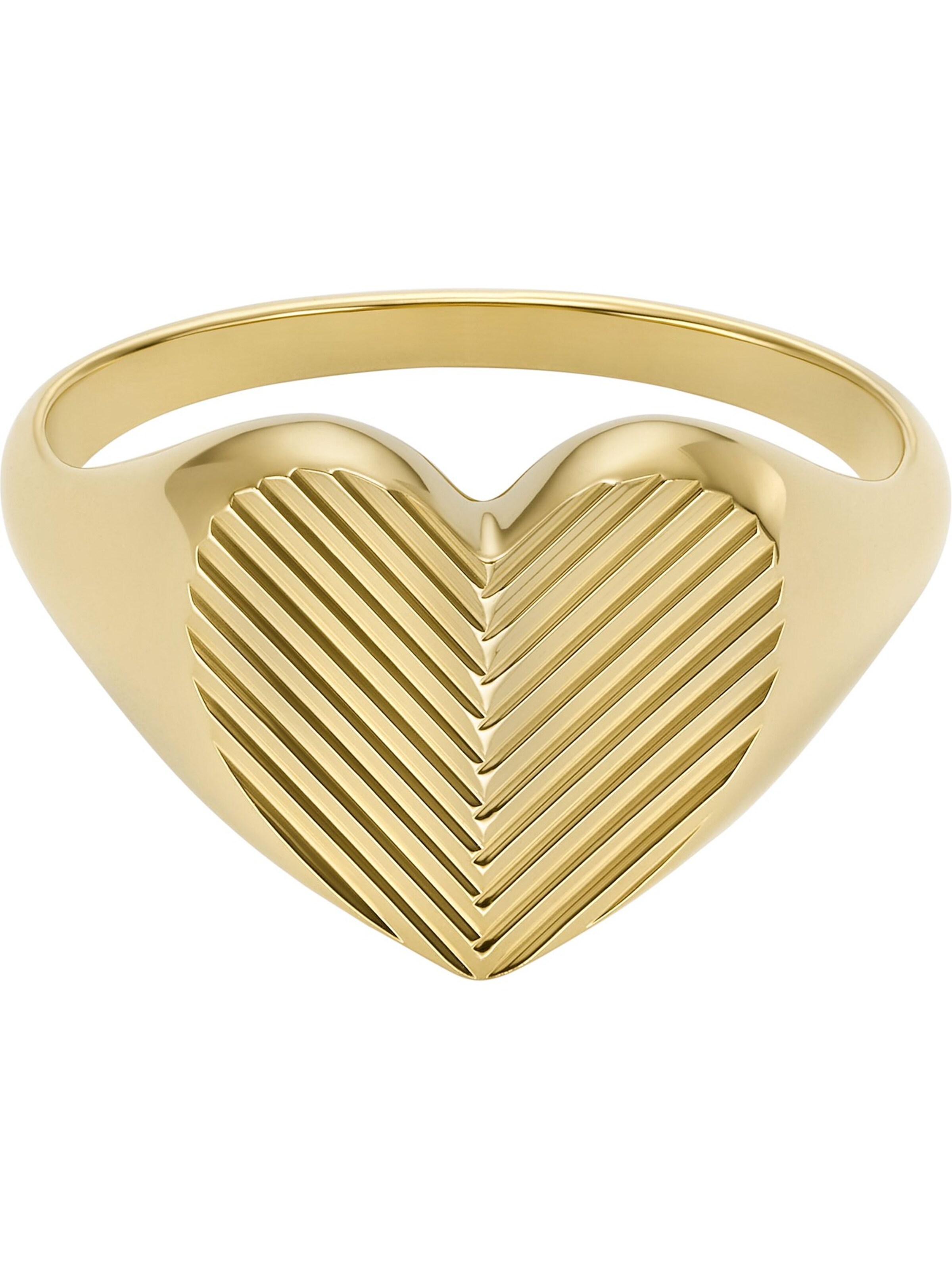 FOSSIL Ring in Gold: Vorderseite