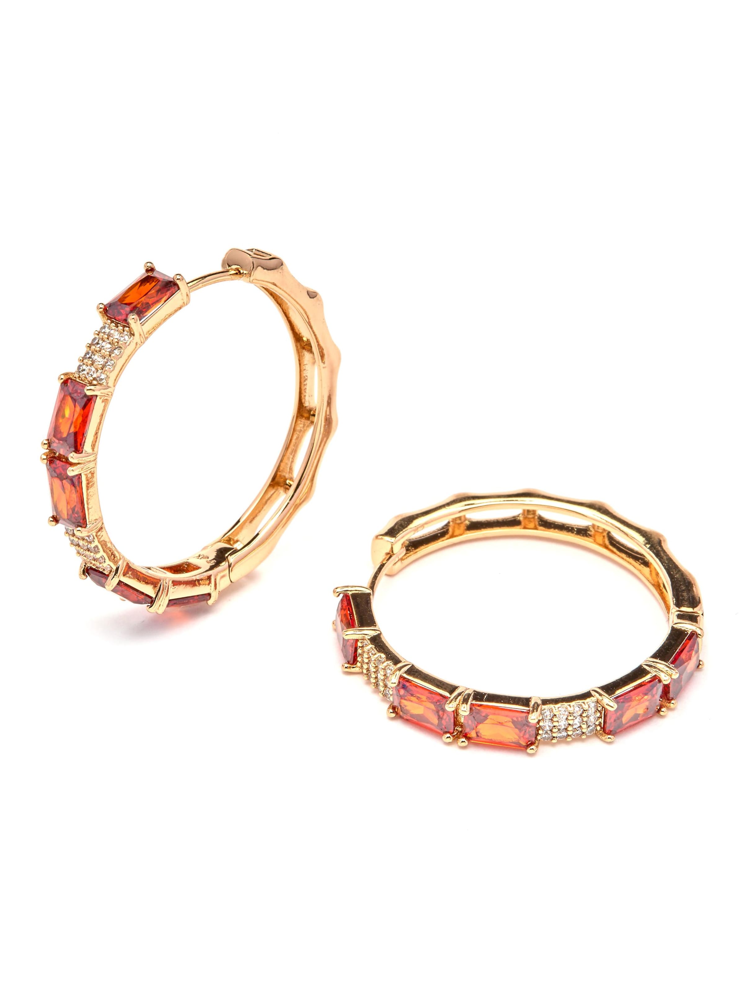 Boucles d'oreilles 'Ulfan' Luxenter en rouge