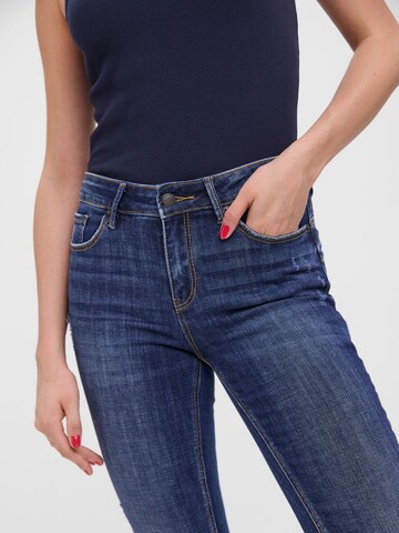 VERO MODA Skinny Jeans 'SEVEN' in Blauw