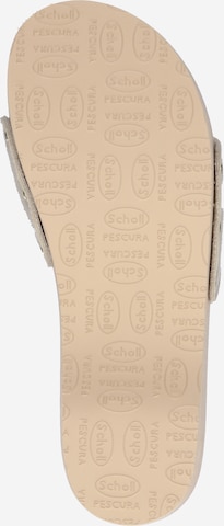 Scholl Iconic Pantofle 'PESCURA' – stříbrná
