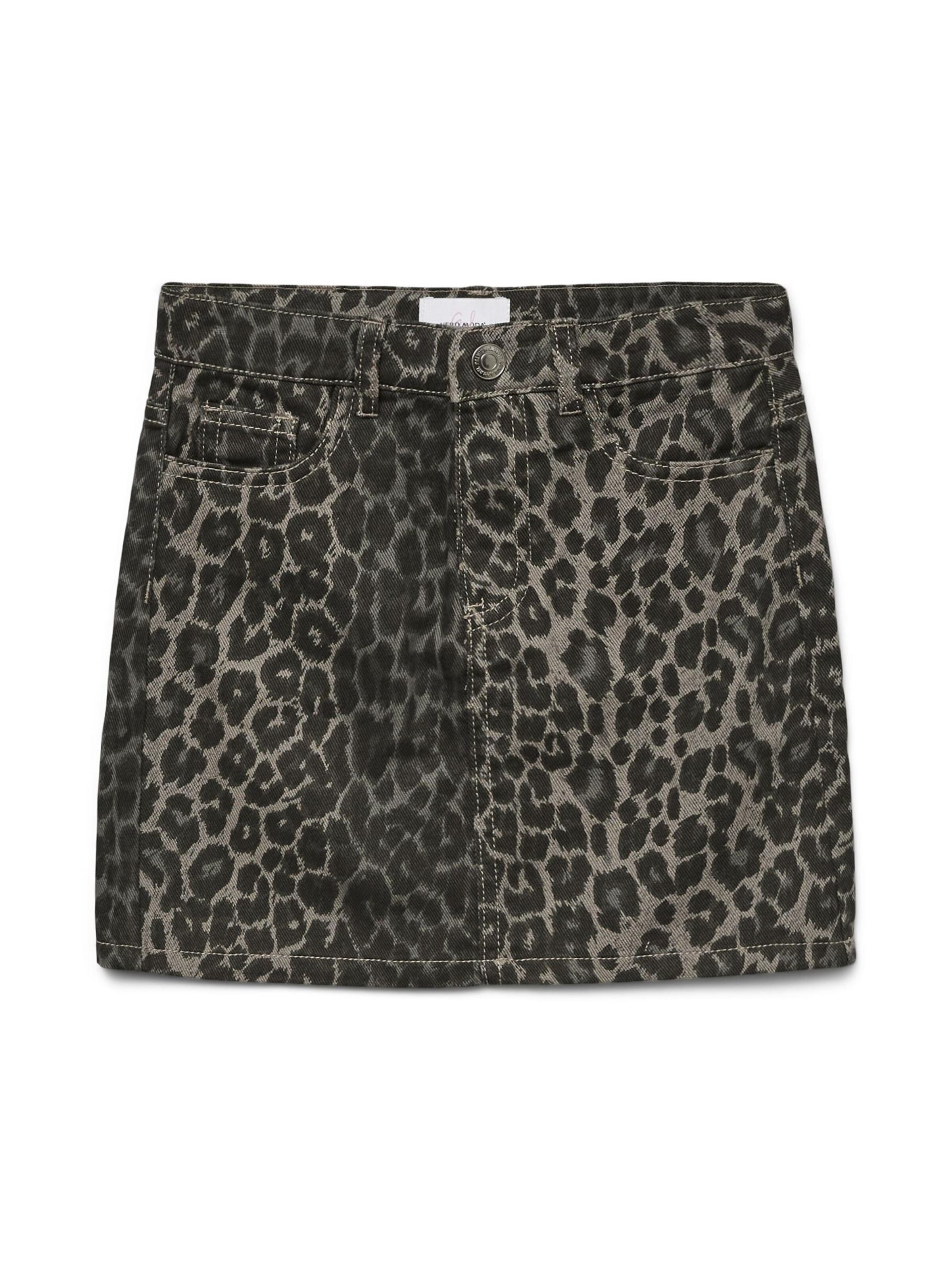 Vero Moda Girl Nederdel 'VMLenora' i grå / sort, Produktvisning