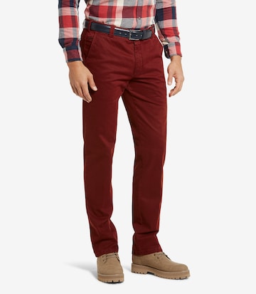 Meyer Hosen Regular Chino Pants in Red: front