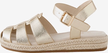 Next Sandale in Gold: Vorderseite