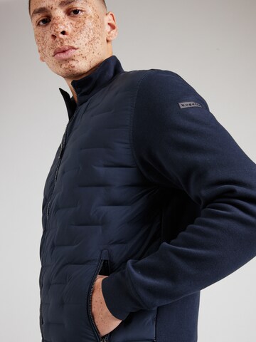 bugatti Slim Fit Sweatjacke in Blau