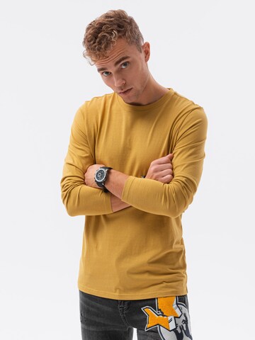 Ombre Shirt 'L138' in Geel: voorkant