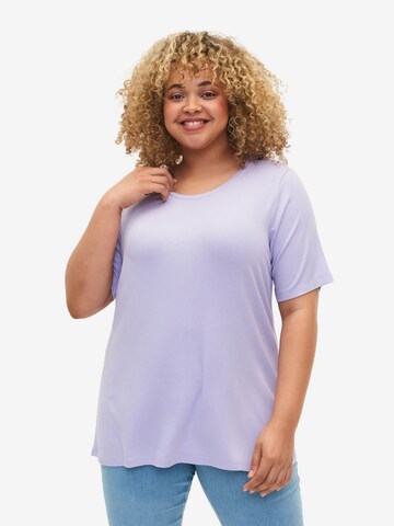 Zizzi Bluse 'Carly' in Lila: predná strana