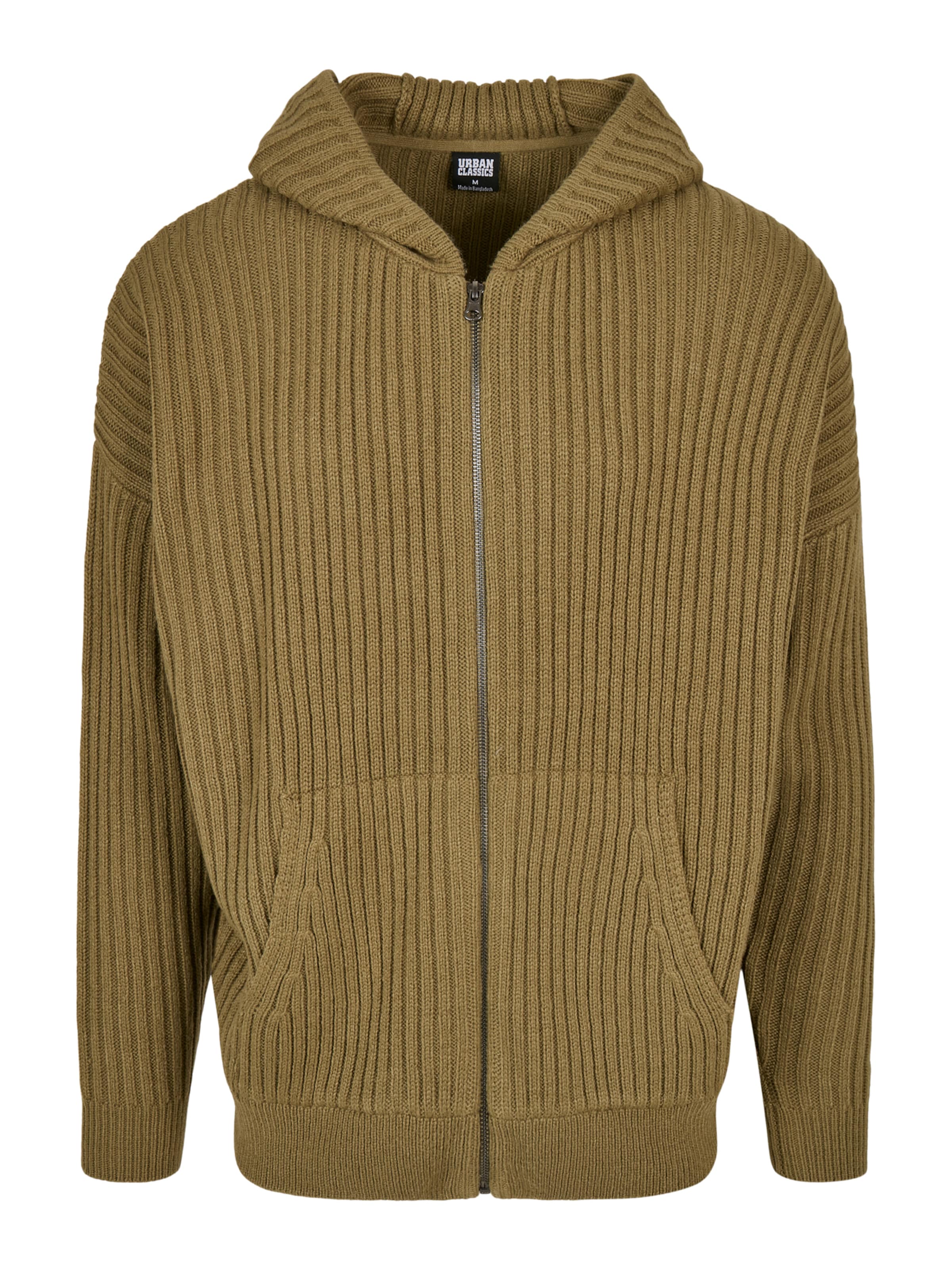 Vestes en maille Urban Classics en vert : devant