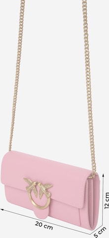 PINKO Clutch 'Love One' in Pink