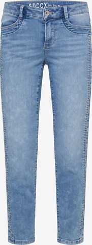 Soccx Regular Jeans in Blue: front