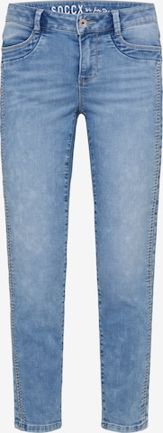 Soccx Regular Jeans in Blue: front