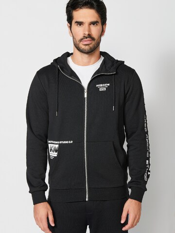 KOROSHI Sweat jacket in Black: front