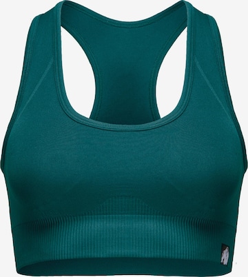 Gorilla Wear Bustier Sport bh 'Yava' in Groen: voorkant