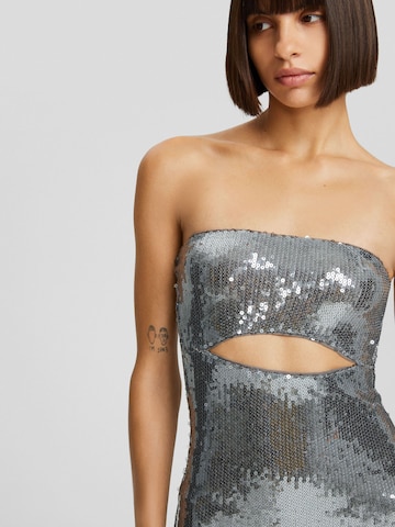 Bershka Kleid in Silber