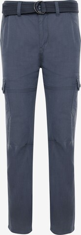 Threadbare Cargo Pants 'Pane' in Blue: front