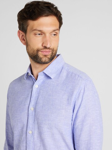 Only & Sons Slim fit Button Up Shirt 'ONSCAIDEN' in Blue