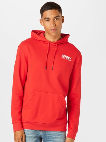 OAKLEY Athletic Sweatshirt 'FREERIDE' in Red: front