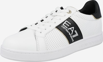 EA7 Emporio Armani Sneakers low i hvit: forside