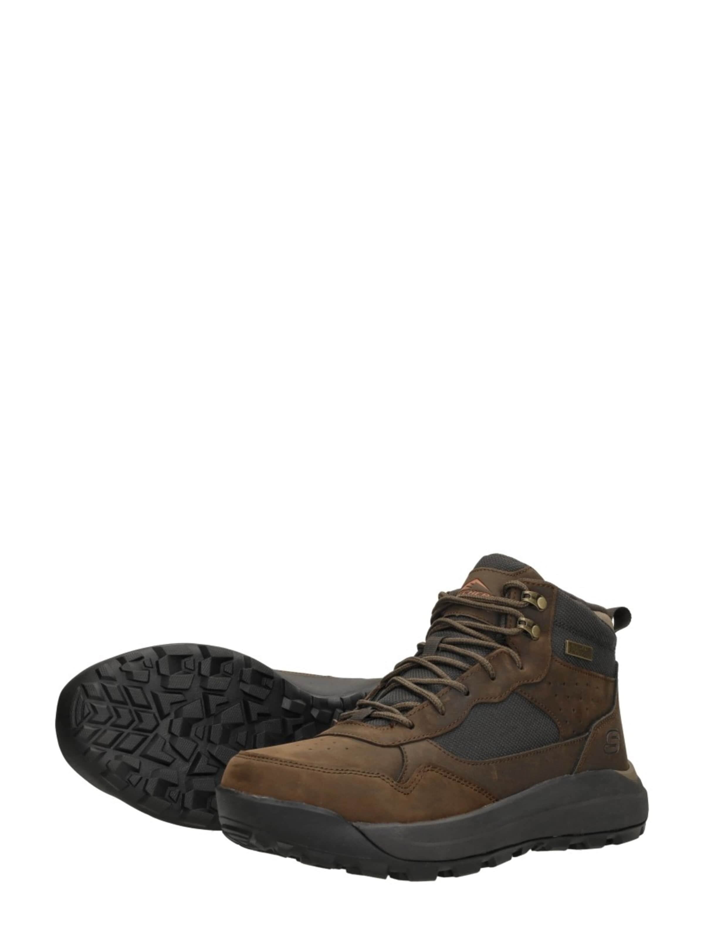 SKECHERS Lace-up boot 'Cambert' in Brown